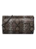 Tamaris Clutch "Amalia Animal" in Braun/ Grau - (B)19 x (H)11,5 x (T)6 cm