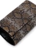 Tamaris Clutch "Amalia Animal" in Braun/ Grau - (B)19 x (H)11,5 x (T)6 cm