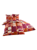 heine home Renforcé-Bettwäsche-Set in Rot/ Orange