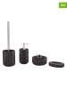heine home 4tlg. Set: Badaccessoires in Schwarz