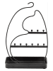 heine home Stojak w kolorze czarnym na biżuterię - 21 x 33 x 12,5 cm