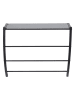 heine home Regał ścienny w kolorze czarnym - 56 x 48,5 x 23 cm