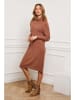 Joséfine Gebreide jurk "Eclose" camel