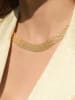 DIAMANTA Gouden ketting "Maille plate" - (L)42 cm