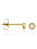 OR ÉCLAT Gold-Ohrstecker "Petits Ronds" mit Edelsteinen
