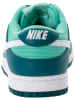 Nike Sportswear Skórzane sneakersy "Dunk Low" w kolorze turkusowym