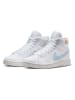 Nike Sportswear Leder-Sneakers "Court Royale 2 Mid" in Weiß/ Hellblau