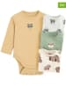 COOL CLUB 4-delige set: rompers geel/groen/crème