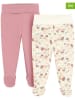 COOL CLUB 2-delige set: kruipbroeken crème/lichtroze