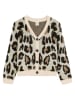 COOL CLUB Cardigan in Creme/ Hellbraun/ Schwarz