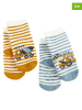 COOL CLUB 2er-Set: Socken in Hellbraun/ Hellblau