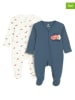 COOL CLUB 2-delige set: rompers wit/donkerblauw