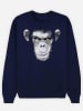 WOOOP Sweatshirt "Evil Monkey" donkerblauw