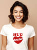 WOOOP Shirt "Hug Dealer" in Weiß