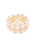 Mitzuko Pierścionek perłowy w kolorze jasnoróżowym