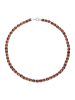 Mitzuko Perlen-Halskette in Braun - (L)40 cm