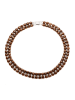 Mitzuko Perlen-Halskette in Braun - (L)40 cm