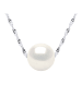 Mitzuko Silber-Halskette mit Perle - (L)42 cm