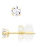DYAMANT Gold-Ohrstecker mit Edelsteinen