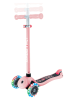 GLOBBER Hulajnoga "Primo Lights" w kolorze jasnoróżowym ze świecącymi kołami - 3+