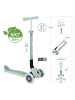 GLOBBER Scooter "Primo Foldable Lights Eco" mit Leuchtrollen in Grün - ab 3 Jahren