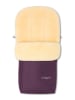 Hofbrucker Lammfell-Fußsack "Putzi" in Lila - (L)90 x (B)34