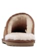 Hofbrucker Leder-Hausschuhe "Kopenhagen" in Braun