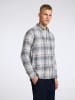 SELECTED HOMME Hemd in Grau/ Weiß