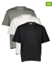 ONLY & SONS 3er-Set: Shirts in Schwarz/ Weiß/ Grün