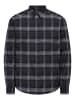 ONLY & SONS Hemd "Skim" in Anthrazit/ Grau