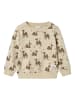 name it Sweatshirt "Jano" beige/lichtbruin