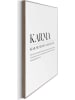 Orangewallz Gerahmter Kunstdruck "Karma Power Words"