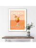 Orangewallz Gerahmter Kunstdruck "Aperol Cocktail"