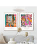 Orangewallz 2-delige set: ingelijste kunstdrukken "Colourful Matisse Set" - (B)40 x (H)50 cm