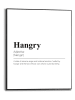 Orangewallz Ingelijste kunstdruk "Hangry" - (B)40 x (H)50 cm
