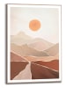 Orangewallz Ingelijste kunstdruk "Layered Sunset" - (B)50 x (H)70 cm