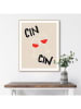 Orangewallz Ingelijste kunstdruk "Cin Cin Cheers" - (B)40 x (H)50 cm