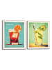 Orangewallz 2-delige set: ingelijste kunstdrukken "Cocktail Summer"