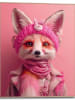 Orangewallz Druk artystyczny "Foxy Fox" w ramce
