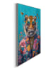 Orangewallz Druk artystyczny "Dandy Floral Tiger" w ramce