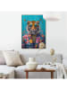 Orangewallz Ingelijste kunstdruk "Dandy Floral Tiger" - (B)50 x (H)70 cm
