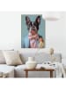 Orangewallz Ingelijste kunstdruk "Dressed Boston Terrier"