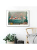 Orangewallz Gerahmter Kunstdruck "Flamingo Bath Party"