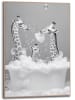 Orangewallz Druk artystyczny "Family Giraffe" w ramce