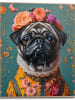 Orangewallz Druk artystyczny "Female Pug" w ramce