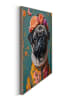 Orangewallz Ingelijste kunstdruk "Female Pug" - (B)40 x (H)50 cm