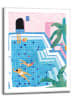 Orangewallz Ingelijste kunstdruk "Pool Fun"