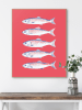 Orangewallz Ingelijste kunstdruk "Sardines" - (B)50 x (H)70 cm