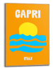 Orangewallz Gerahmter Kunstdruck "Destination Capri"