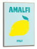 Orangewallz Ingelijste kunstdruk "Destination Amalfi" - (B)50 x (H)70 cm